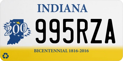 IN license plate 995RZA
