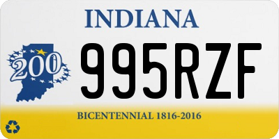 IN license plate 995RZF