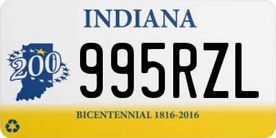 IN license plate 995RZL