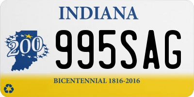 IN license plate 995SAG