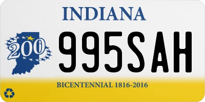 IN license plate 995SAH