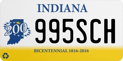 IN license plate 995SCH