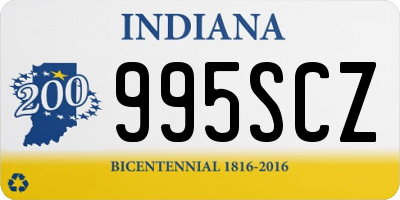 IN license plate 995SCZ