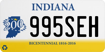 IN license plate 995SEH