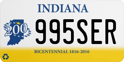 IN license plate 995SER