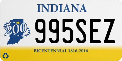 IN license plate 995SEZ