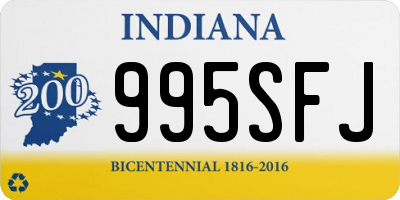 IN license plate 995SFJ