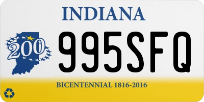 IN license plate 995SFQ