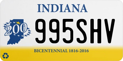 IN license plate 995SHV