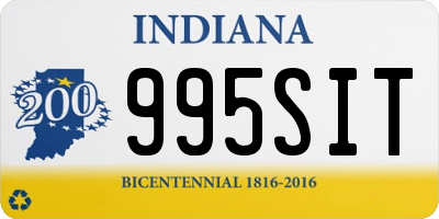 IN license plate 995SIT