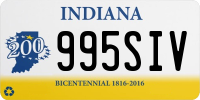 IN license plate 995SIV