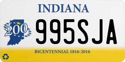 IN license plate 995SJA