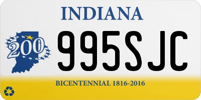 IN license plate 995SJC