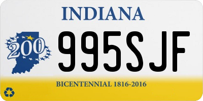 IN license plate 995SJF