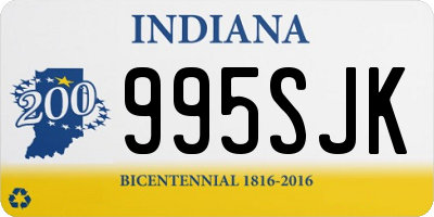 IN license plate 995SJK