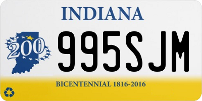 IN license plate 995SJM