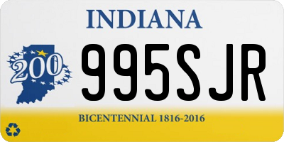 IN license plate 995SJR