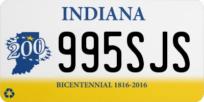 IN license plate 995SJS