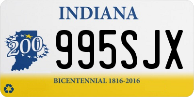 IN license plate 995SJX