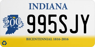 IN license plate 995SJY