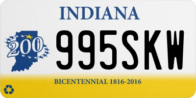 IN license plate 995SKW