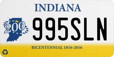 IN license plate 995SLN