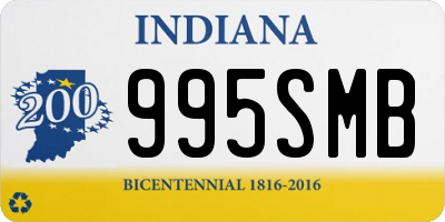 IN license plate 995SMB