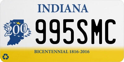 IN license plate 995SMC