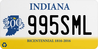 IN license plate 995SML