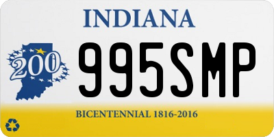 IN license plate 995SMP