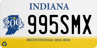 IN license plate 995SMX
