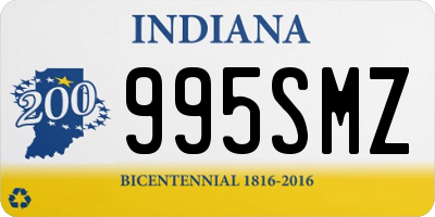 IN license plate 995SMZ