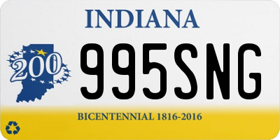 IN license plate 995SNG