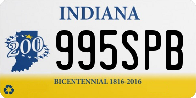 IN license plate 995SPB