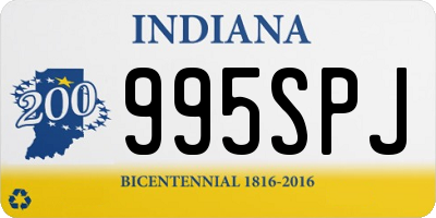 IN license plate 995SPJ