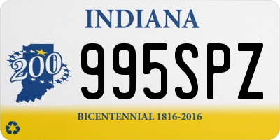 IN license plate 995SPZ