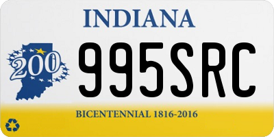 IN license plate 995SRC