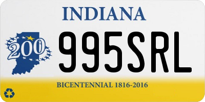 IN license plate 995SRL