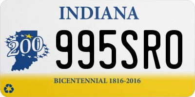 IN license plate 995SRO