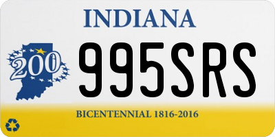 IN license plate 995SRS