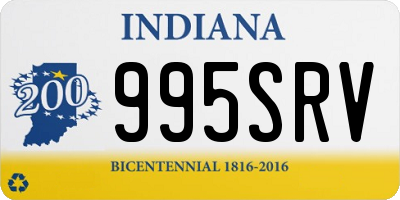 IN license plate 995SRV