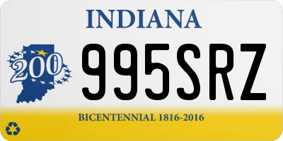 IN license plate 995SRZ