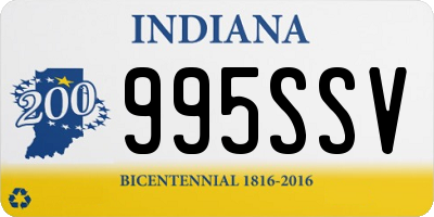 IN license plate 995SSV