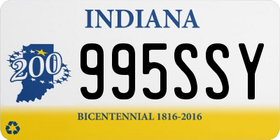 IN license plate 995SSY