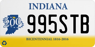 IN license plate 995STB