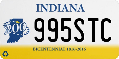 IN license plate 995STC