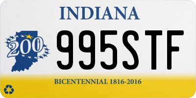 IN license plate 995STF