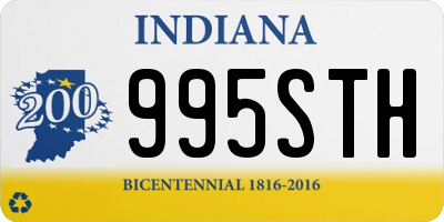 IN license plate 995STH