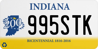 IN license plate 995STK