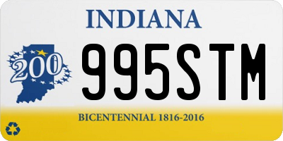 IN license plate 995STM